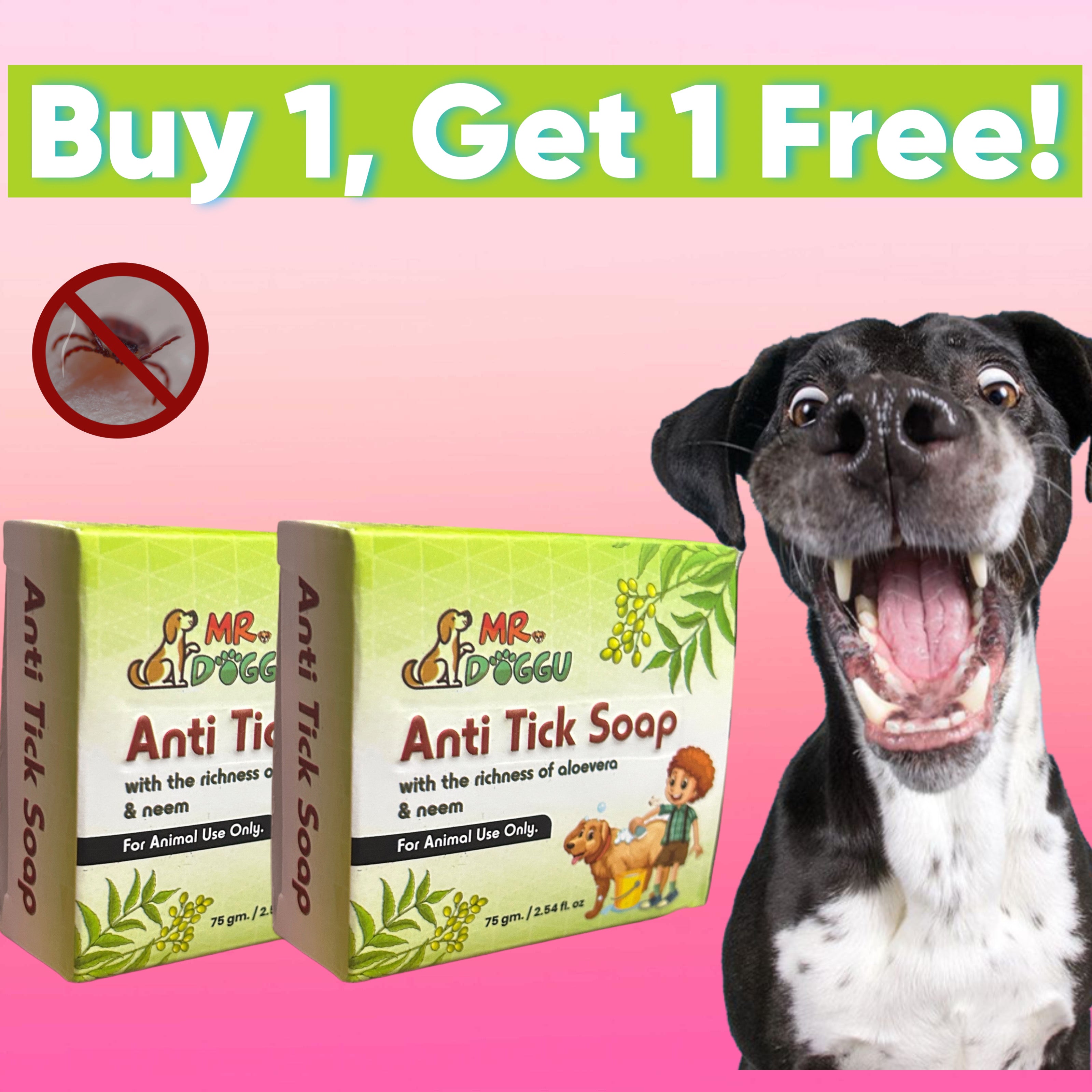 MrDoggu Natural Tick Repellent Soap Anti ticks soap for dogs Mrdoggu